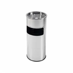 Cos gunoi inox 2in1 cu scrumiera, 60.5cm inaltime Cos gunoi inox 2in1 cu scrumiera, 60.5cm inaltime