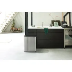 Cos gunoi Bo Touch Bin, 60L - Otel Mat fara amprente Cos gunoi Bo Touch Bin, 60L - Otel Mat fara amprente