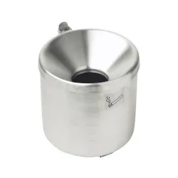 Scrumiera pentru perete exterior otel inoxidabil 15 x 14,5 cm Scrumiera pentru perete exterior otel inoxidabil 15 x 14,5 cm