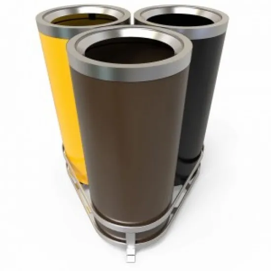 AARHUS B Cosuri de gunoi moderne de reciclare 3x50L, pentru birouri sau zonele urbane AARHUS B Cosuri de gunoi moderne de reciclare 3x50L, pentru birouri sau zonele urbane