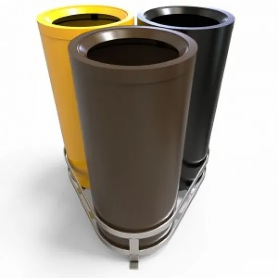 AARHUS B Cosuri de gunoi moderne de reciclare 3x50L, pentru birouri sau zonele urbane AARHUS B Cosuri de gunoi moderne de reciclare 3x50L, pentru birouri sau zonele urbane