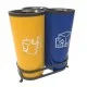 AARHUS B Cosuri de gunoi moderne de reciclare 3x50L, pentru birouri sau zonele urbane AARHUS B Cosuri de gunoi moderne de reciclare 3x50L, pentru birouri sau zonele urbane