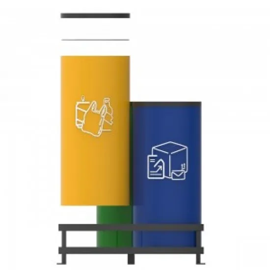 AARHUS B Cosuri de gunoi moderne de reciclare 3x50L, pentru birouri sau zonele urbane AARHUS B Cosuri de gunoi moderne de reciclare 3x50L, pentru birouri sau zonele urbane