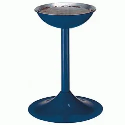 Scrumiera metalica albastra cu picior 410mm Scrumiera metalica albastra cu picior 410mm