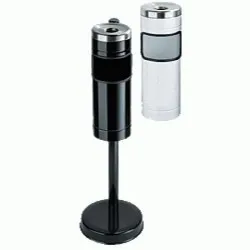 Scrumiere din otel inoxidabil cu picior 150mm Scrumiere din otel inoxidabil cu picior 150mm