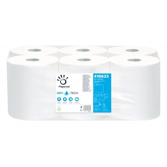 Rola prosop cu derulare externa, in 2 straturi, Dry Tech, TAD, Papernet, 100m