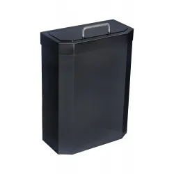 COS GUNOI PERETE IGIENIC CU CAPAC 10L, NEGRU, MEDICLINICS
