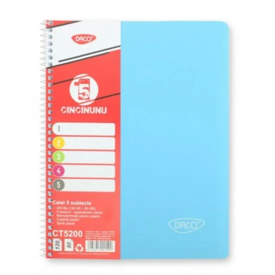 Caiet a4 200 file 5 subiecte daco eminent