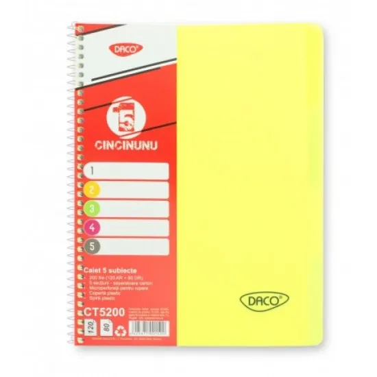 Caiet a4 200 file 5 subiecte daco eminent