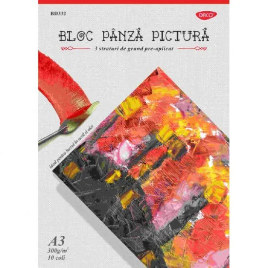 Bloc a3 panza pictura 300g 10 coli bd332 Bloc a3 panza pictura 300g 10 coli bd332