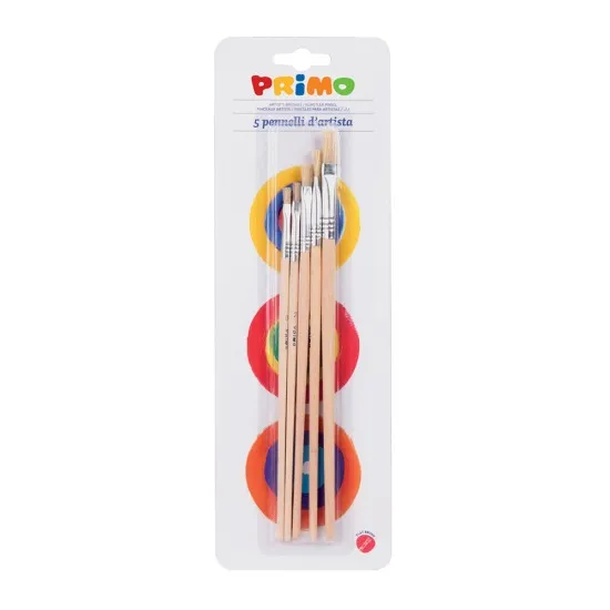 Set pensule Morocolor Primo, drepte, 5 bucati/set Set pensule Morocolor Primo, drepte, 5 bucati/set
