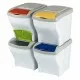 Cosuri de gunoi pentru colectare selectiva 4 x 20 L Cosuri de gunoi pentru colectare selectiva 4 x 20 L
