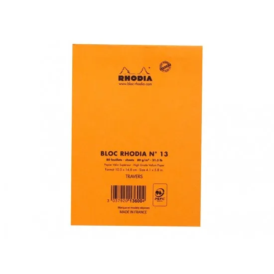 Blocnotes capsat N°13 A6 capsat Rhodia Blocnotes capsat N°13 A6 capsat Rhodia